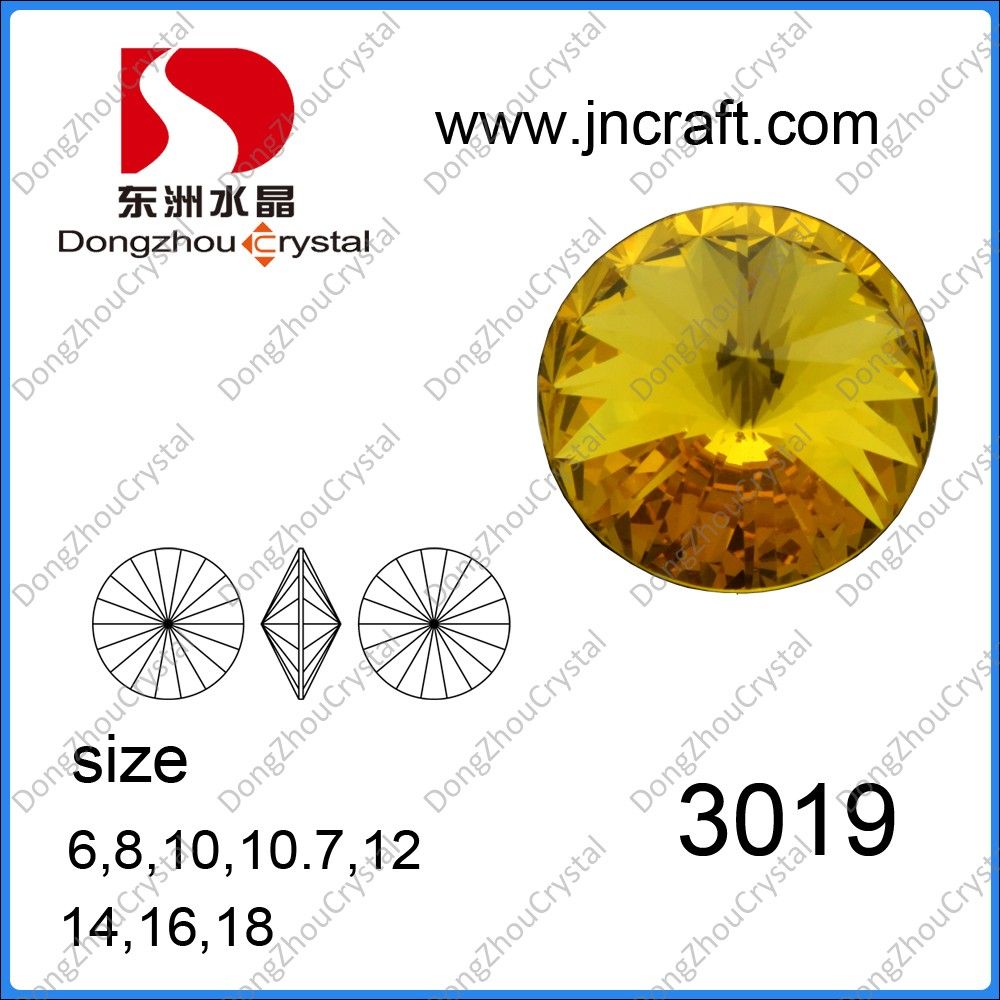 Crystal Pointback Fancy Stone Glass Beads for Jewellry